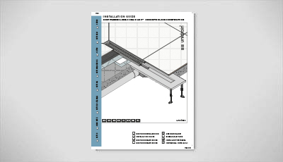 Unidrain construction guide line concrete 400x230 free standing 1