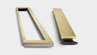 Grunnpakket 800 HighLine ramme panel, messing, 800/10 mm
