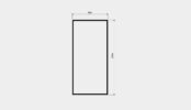 51170800 GlassLine duschvägg svart ram 800 mm