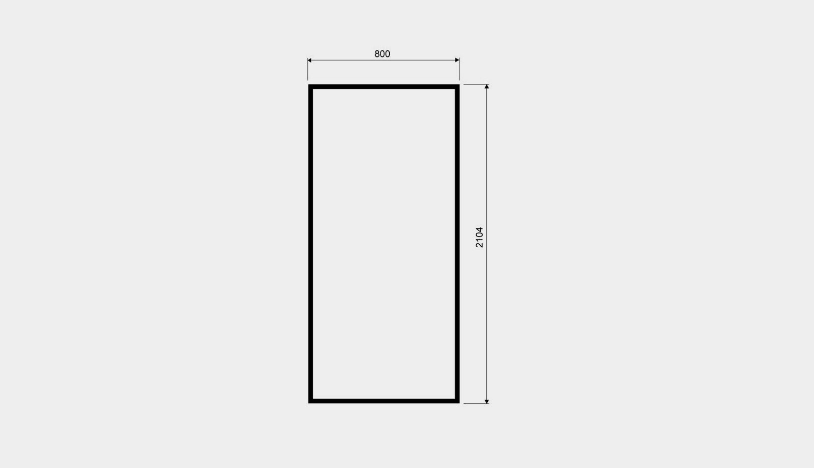 51170800 GlassLine duschvägg svart ram 800 mm