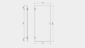 5400 GlassLine glasdörr Transparent 800