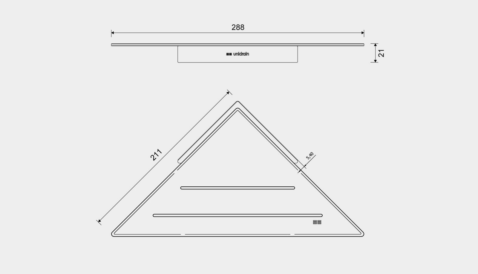 Reframe Tvålhylla hörn koppar
